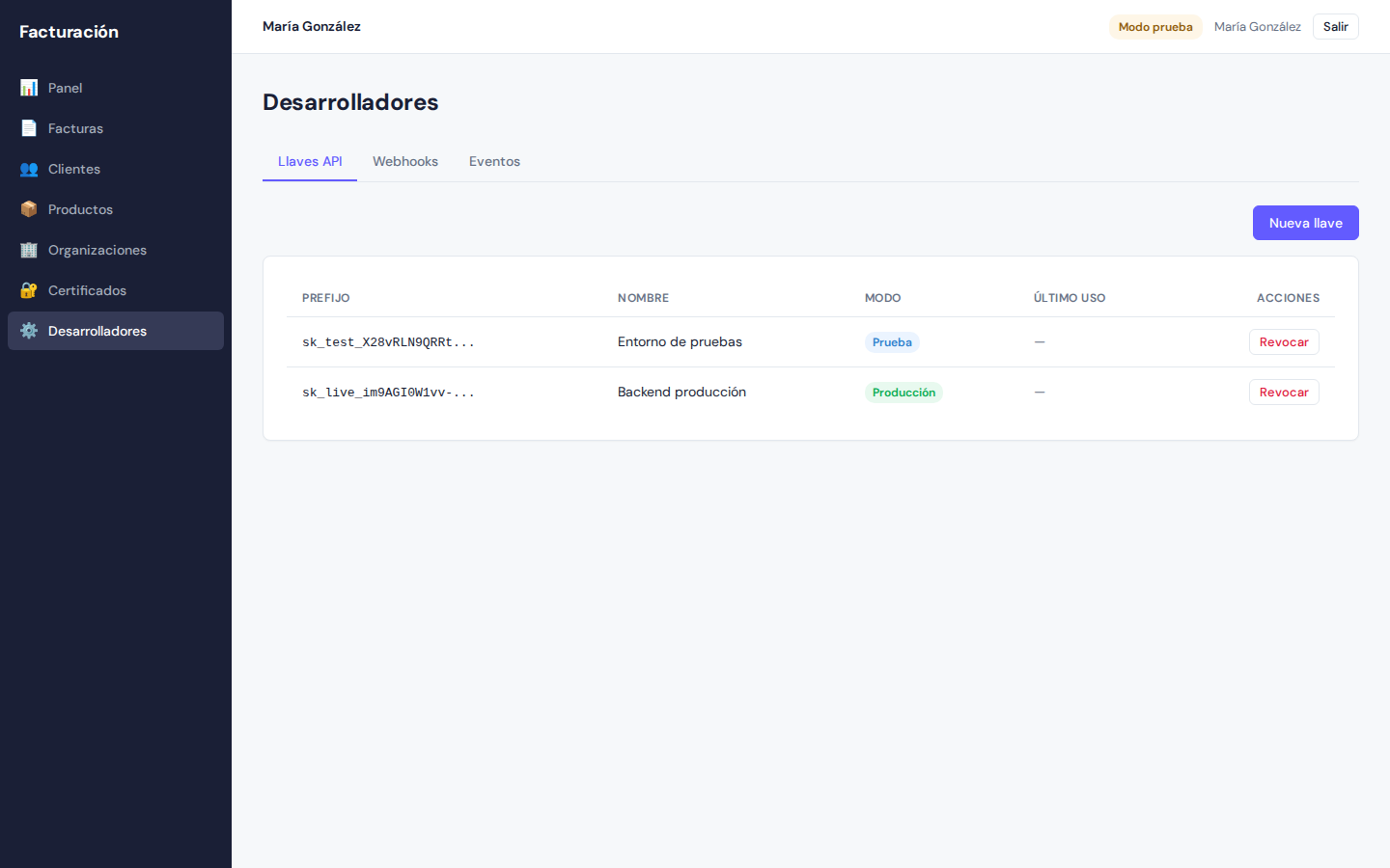 API y herramientas para desarrolladores